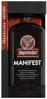 Jägermeister Manifest Kräuterlikör 38 %vol. Literflasche in Geschenkpackung